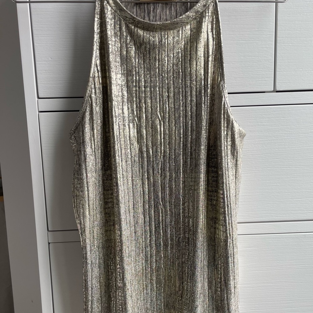 Metallic Sleeveless Top